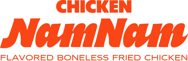 Chicken NamNam Logo with Tagline(Pantone 172 C)